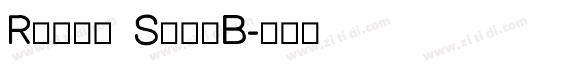 Roman SemiB字体转换